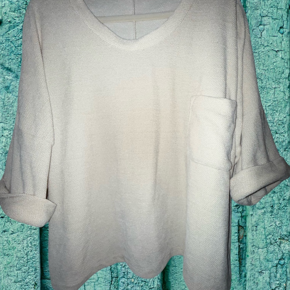 REG/CURVY Just Getting Started Top Cream XL.